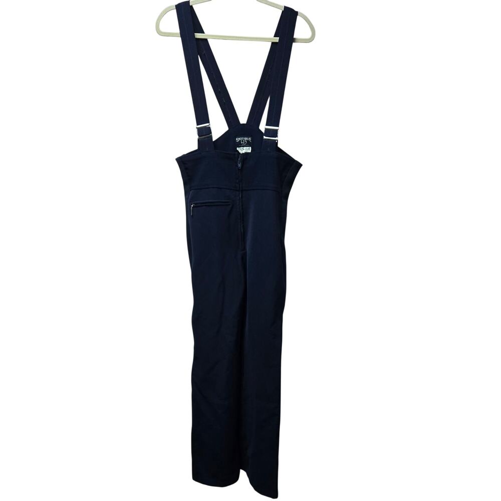 Skitique International Vintage Mens 32L Wool Blend Ski Bib Stirrup Pants Japan